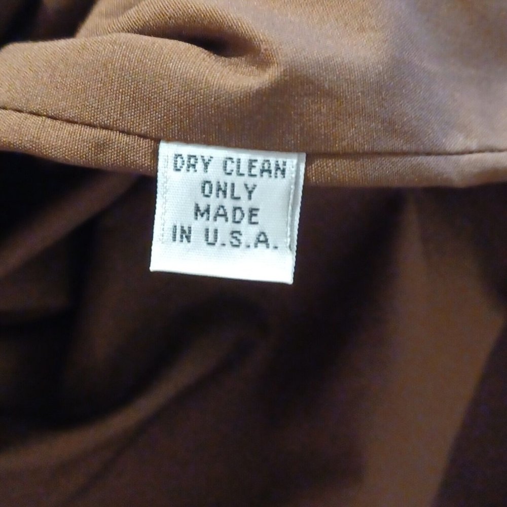 LEONA by LAUREN LEONARD Sz 2 Corduroy Cut Out Brown Shift Dress Sleeveless Lined - Picture 15 of 15